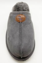 thies Schaffellpantoffel Sheepskin Slipper dunkelgrau Hausschuhe Herren